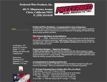 Tablet Screenshot of preferredwireproducts.com